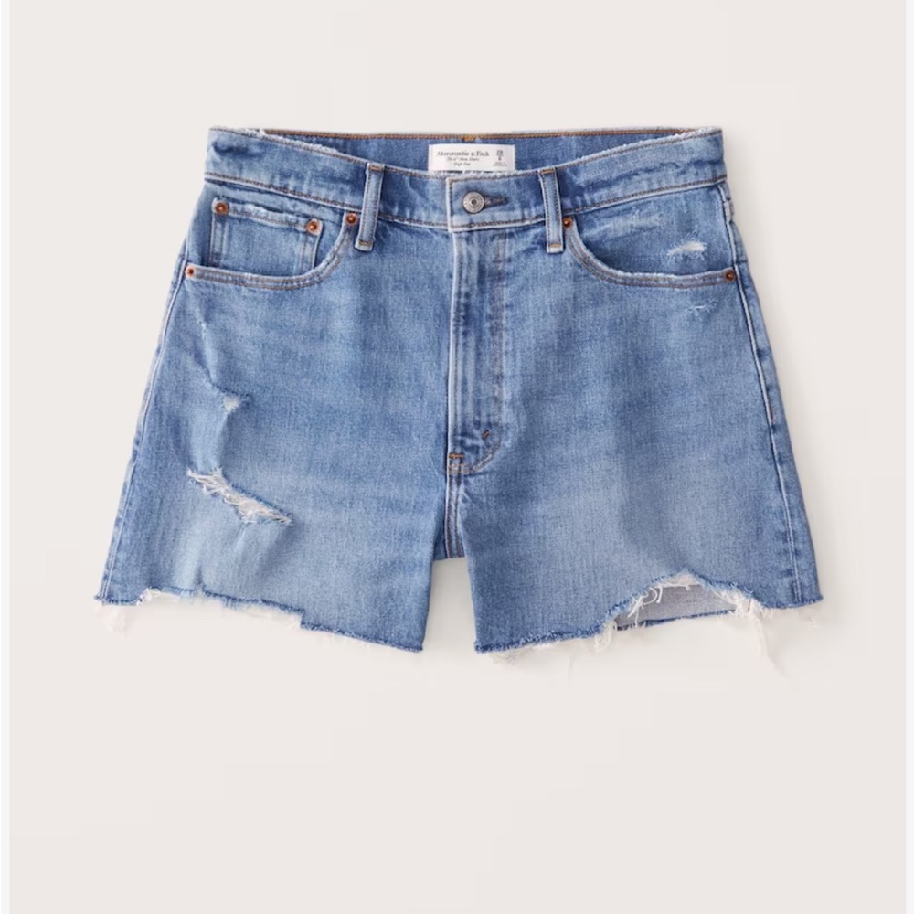 Abercrombie the 4 inch mom short high-rise in curve love